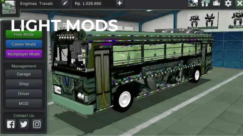It is featured image on bus simulator indonesia light mods.