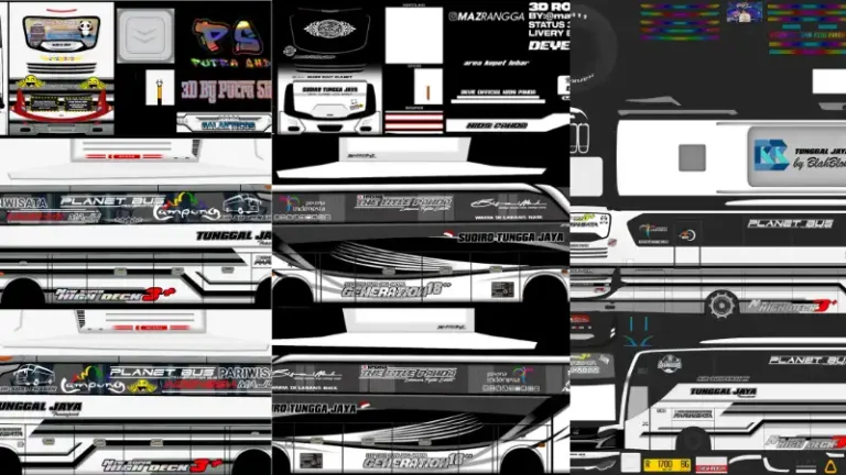 It is a featured image of bus livery in bus simulator indonesia mod apk.