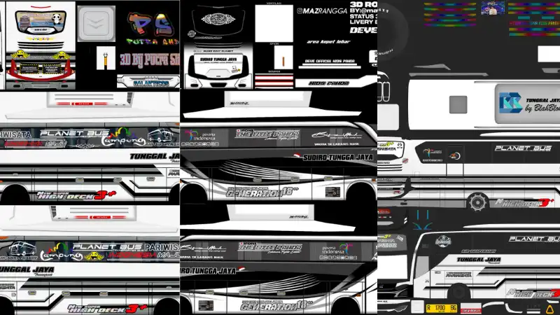 It is a featured image of bus livery in bus simulator indonesia mod apk.