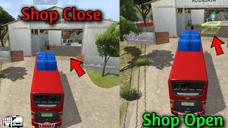 it is image on Bus Repair Shop Timing in bussid mod apk.