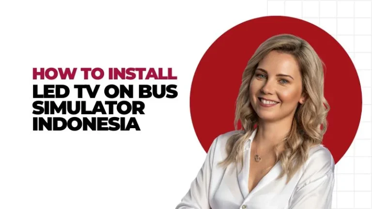 It is feature image on how to install LED TV in bus simulator indonesia.